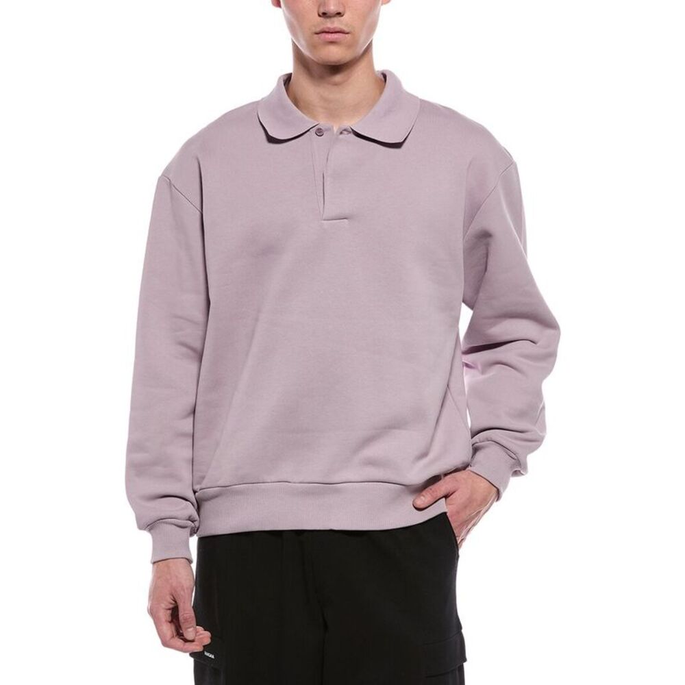 Pangaia Mens  Polo Sweatshirt, Purple